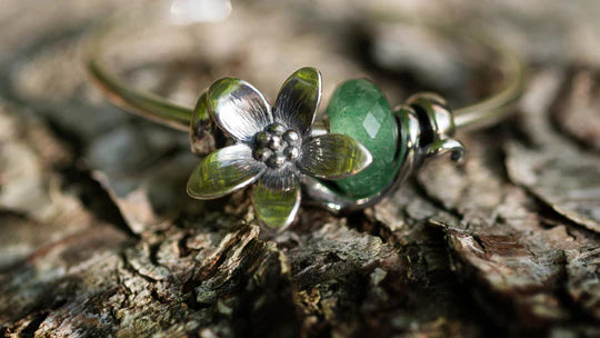 silver beads