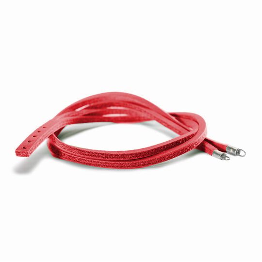 Leather Bracelet, Red