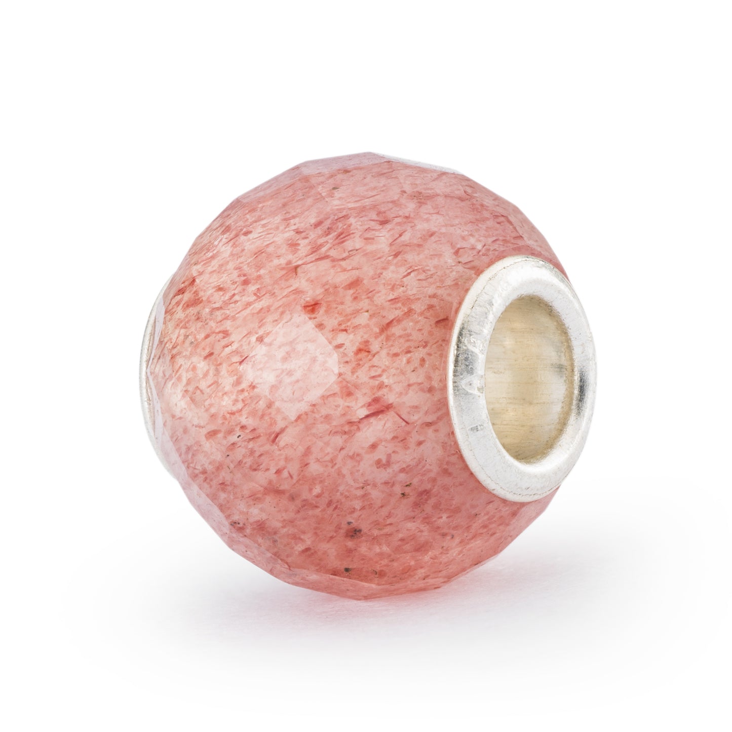 Round Strawberry Quartz Facet