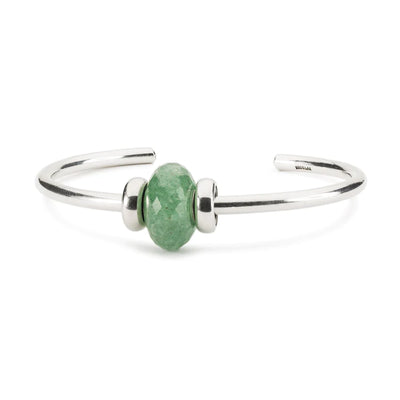 Aventurine Silver Bangle