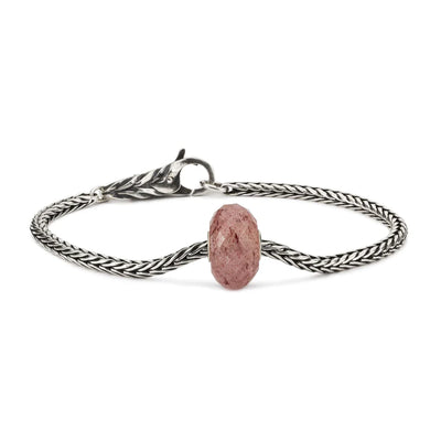 Strawberry Quartz Foxtail Bracelet