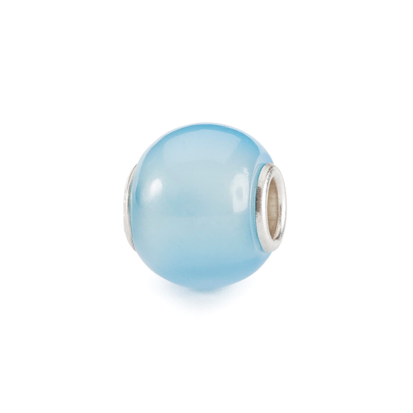 Round Light Blue Agate
