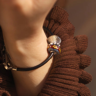 Velvet Twilight Spark Leather Bracelet