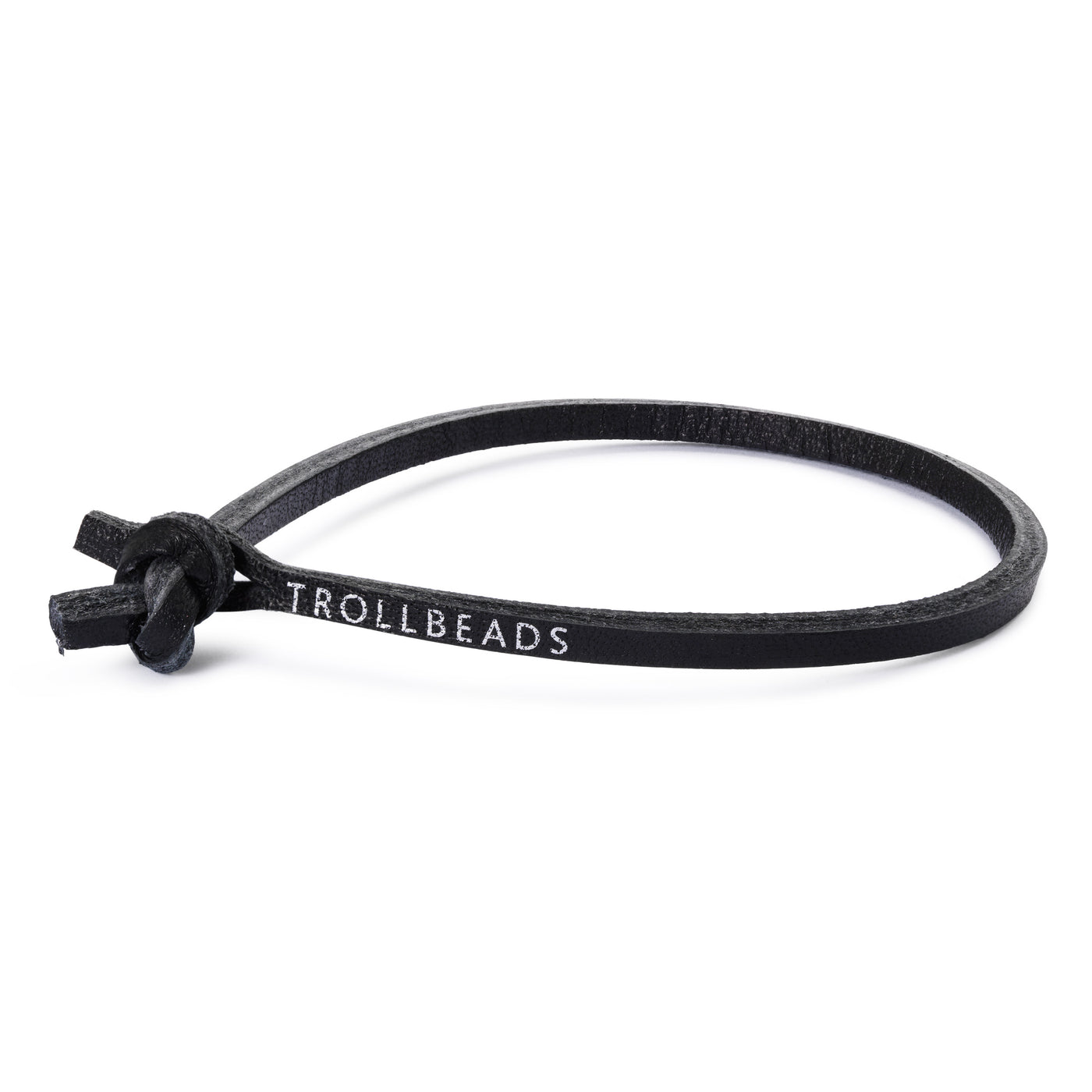 Single Leather Bracelet, Black