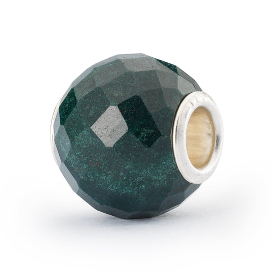 Round Green Chalcedony Facet